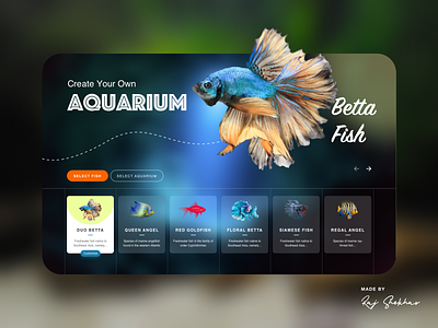 Aquarium Web UI Design appdesign aquarium booking design fish ui uidesign uiux ux web webapp website webui