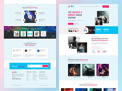 Music Landing Page Design branding design graphic design illustration landing page landing page design landing page template logo music music landing page music landing web design music website design ui ui design uiux design ux ux design web design web template website design