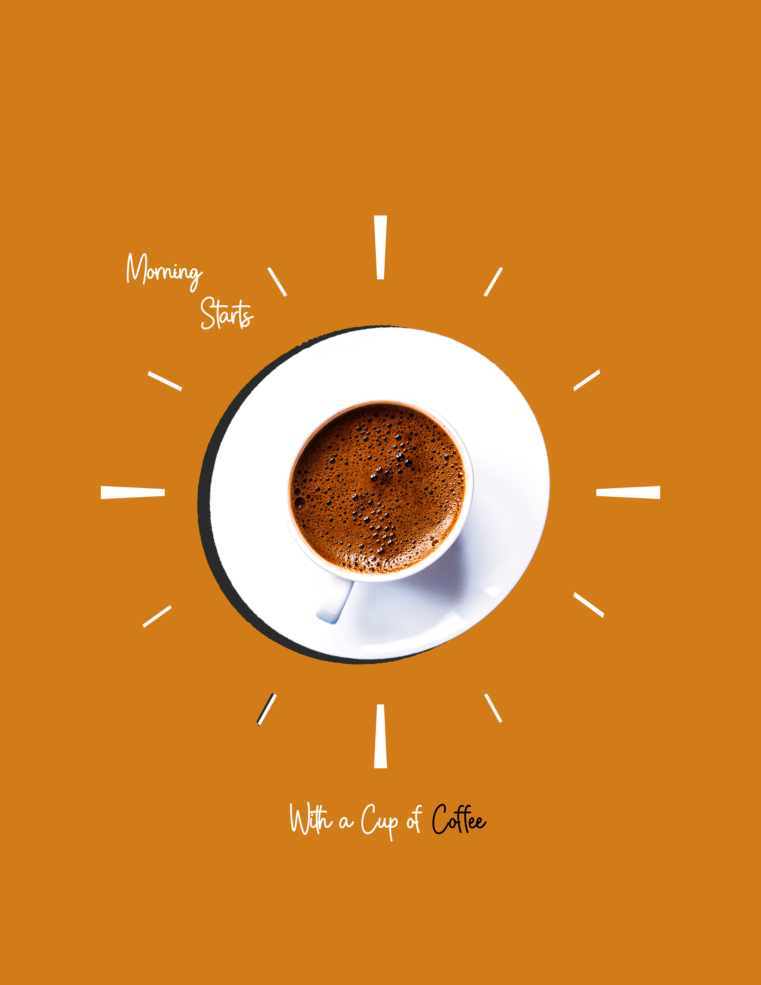 Caffeine Dawns adobe photoshop caffeine coffee coffee art coffee illustration dawn graphic design living room living space morning photoshop poster wall art