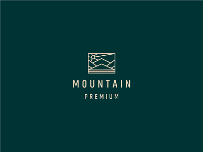 Mountain line art logo 3d animation app branding business design graphic design illustration logo mountain line art logo ui