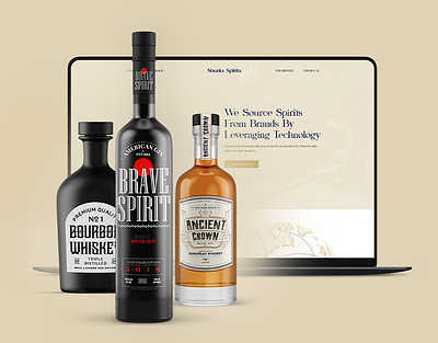 Shark Spirits: Website UI branding design graphic design ui website