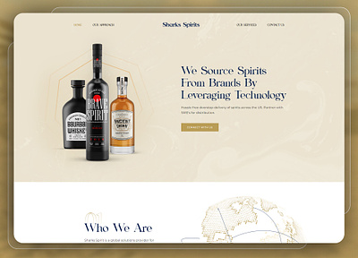 Shark Spirits: Website UI branding design graphic design ui website