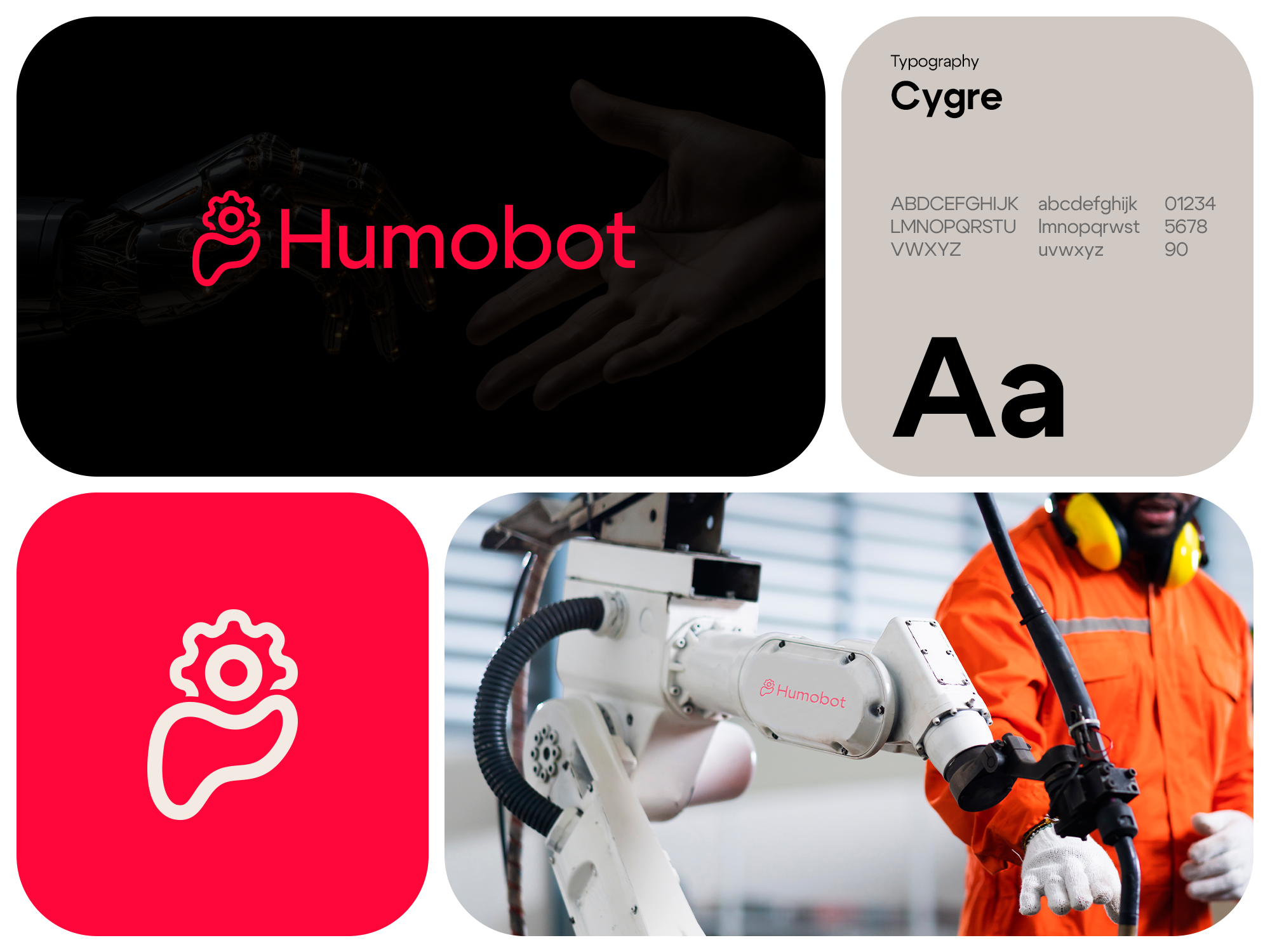 Humobot — Robotics Brand Identity & Logo Design ai ai branding animation brand design brand identity branding branding mockup concept graphic design logo logo design minimal logo modern logo motion graphics robotics branding robotics logo startup branding tech branding technology branding visual identity