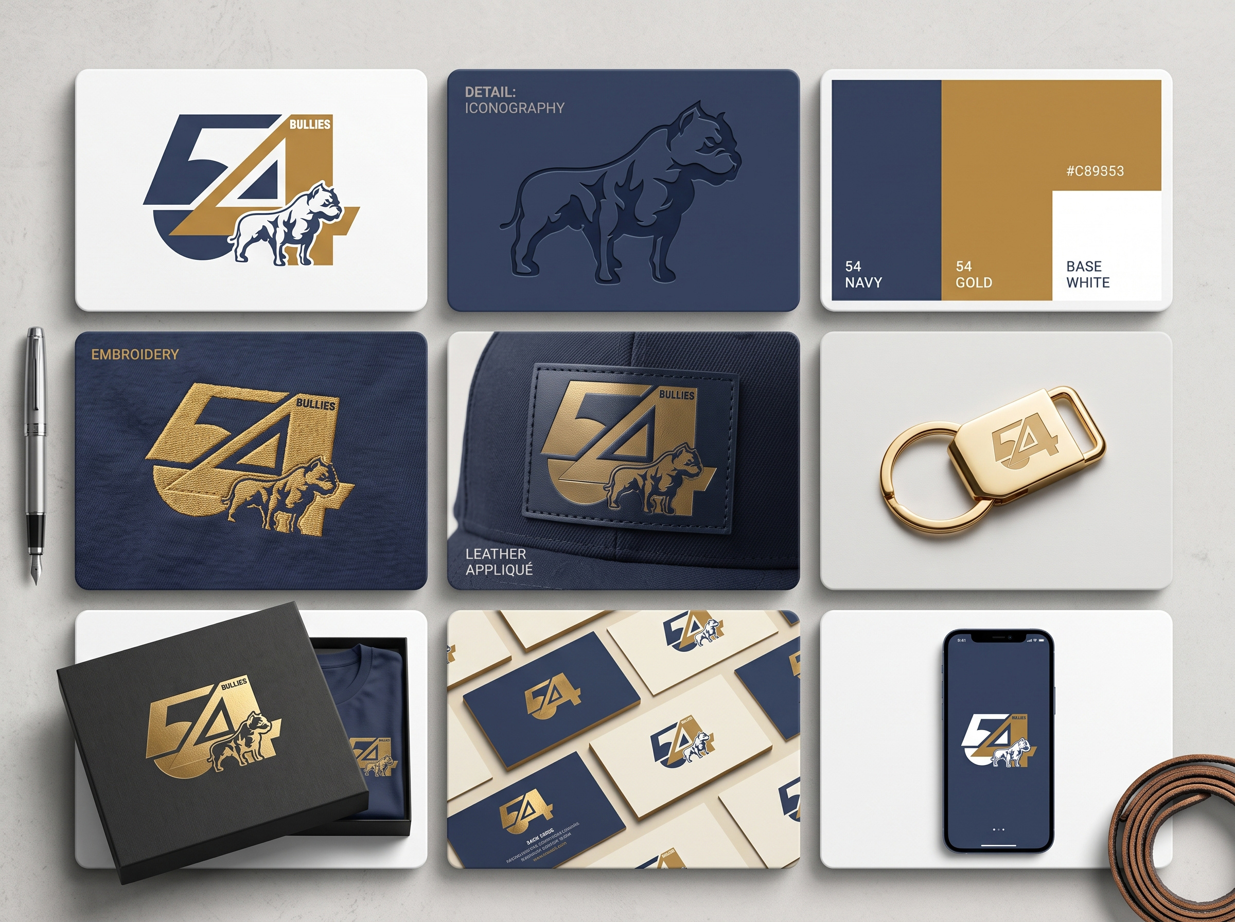 54 Bullies - Premium Kennel & Canine Brand Identity