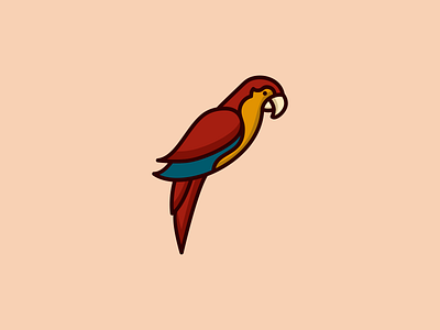 Parrot Bird Logo animal animation bird brand design brand identity branding design graphic design icon illustration logo logo design mascot parrot vector visual identity
