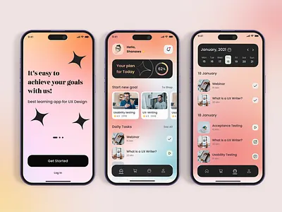 SkillStream - Ed Tech App app community courses creative daily tasks design edtech education goals interface learning mentor mobile app mobileappdesign ui ux