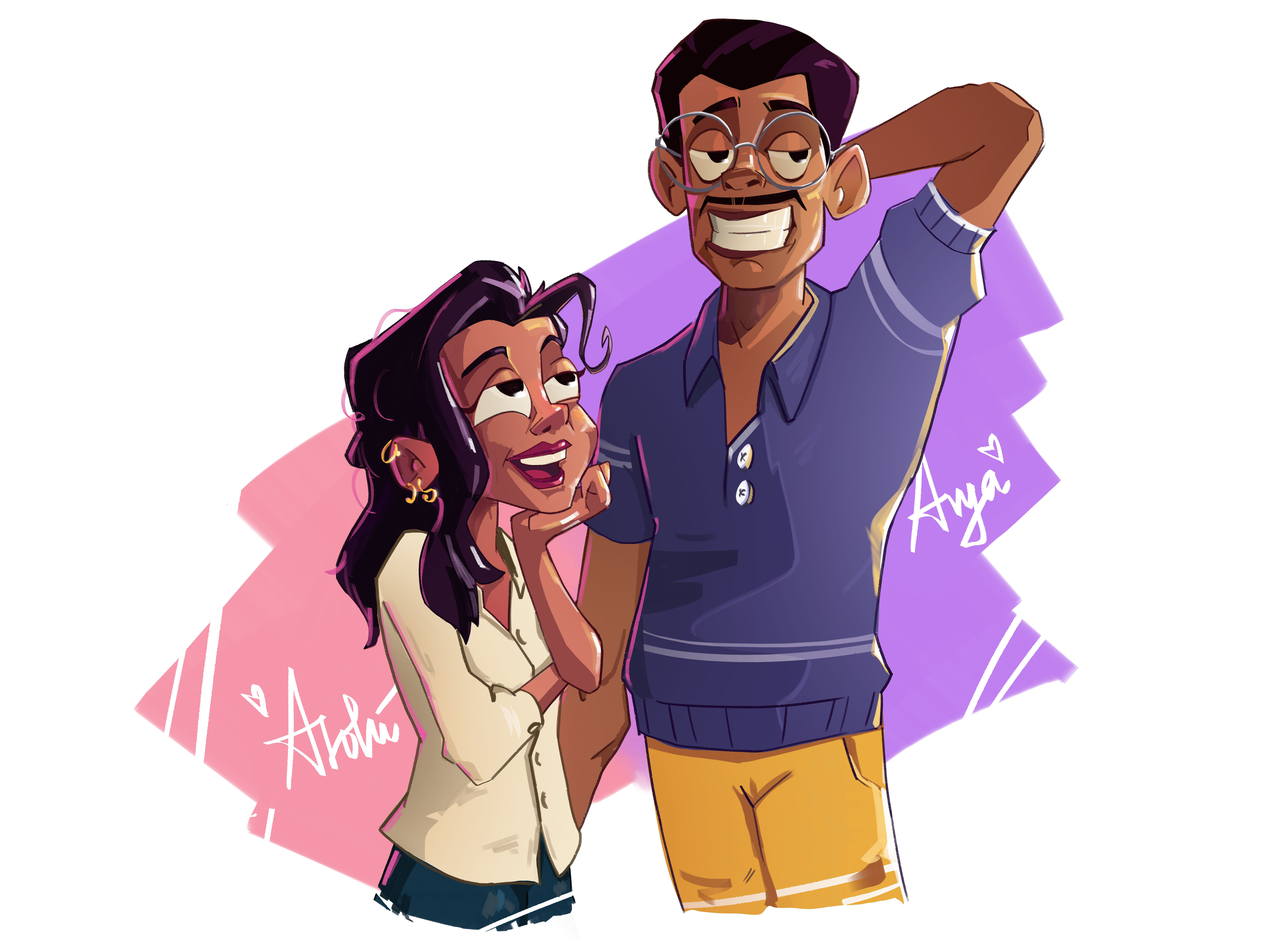 Couple Portrait illustration portrait