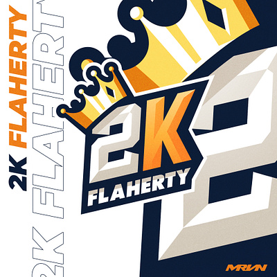 2k Flaherty Gaming Logo bold branding cool design esports gaming logo illustration letter logo mascot