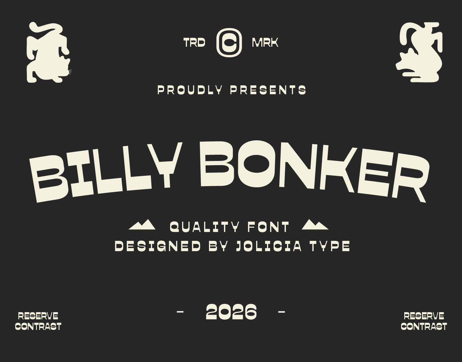 Billy Bonker | Vintage Sans bold branding chunky contrast display editorial groovy headline logo nostalgic packaging playful poster quirky retro reverse sans signage typography vintage