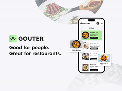 Goutier - Digital menu App For Restaurants appetite food colors delivery dining website food food app food delivery food delivery app food delivery service food design food order food website mobile food mobile website design order restaurant restaurant app restaurant website typography ui website mobile