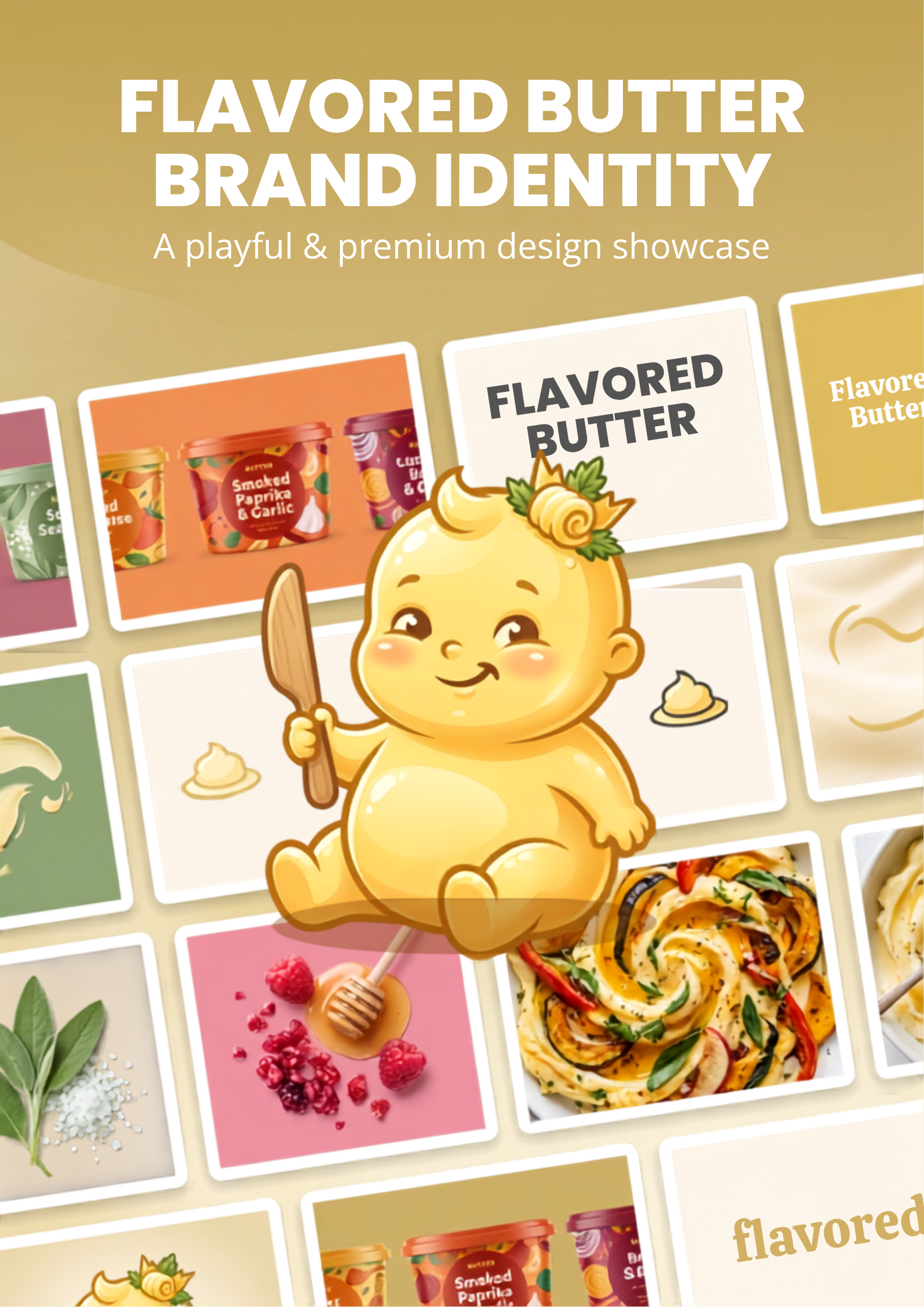 Butter Baby — Flavored Butter Brand Identity adobe illustrator brand identity branding corporate design design graphic design illustration label design logo logo and brand identity design logo design packaging design print design product design product packaging social media design typography vector visual identity