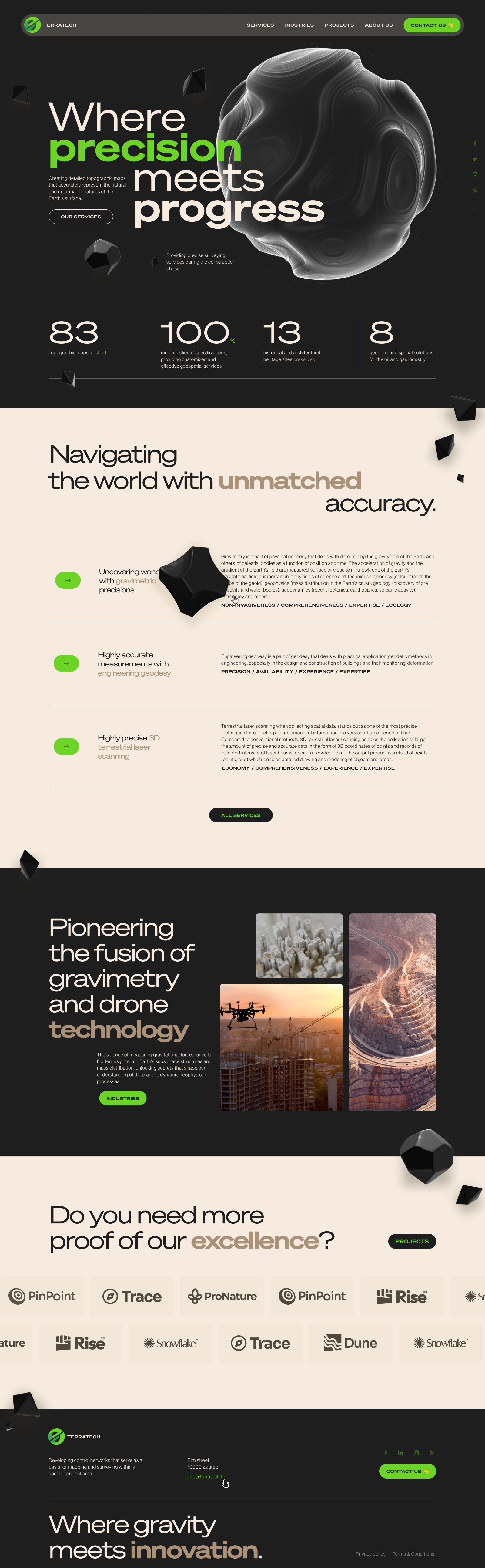 Geodesy website - UX/UI design figma ui ux