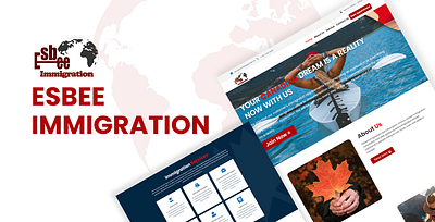 Esbee Immigrations - Website for Immigration Firms branding design graphic graphic design logo ui