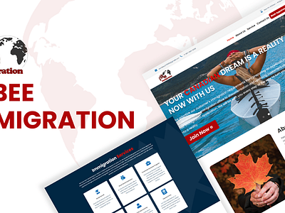 Esbee Immigrations - Website for Immigration Firms branding design graphic graphic design logo ui