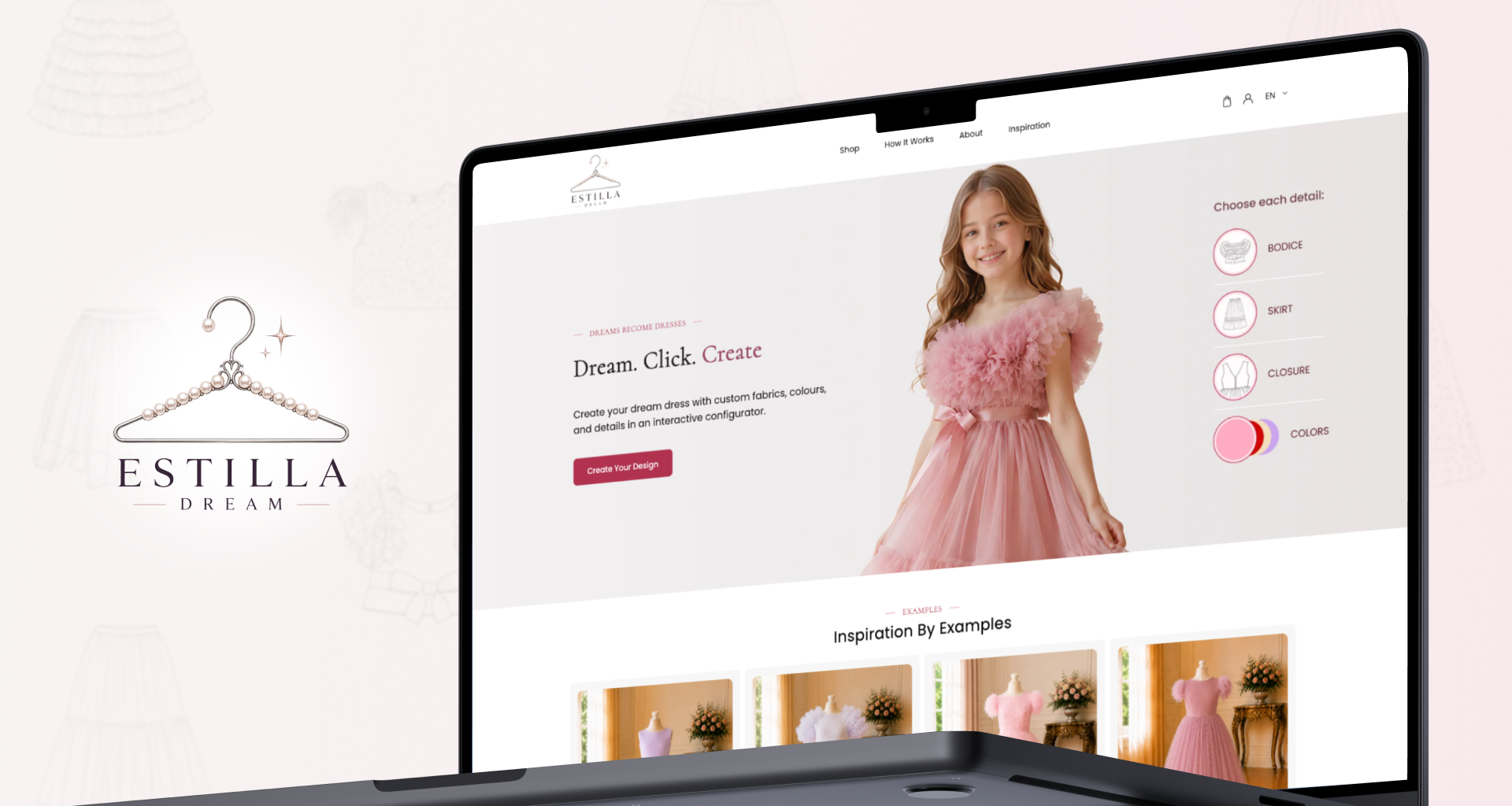 Estilla Dream - E-commerce Website UX/UI Design | Web Design