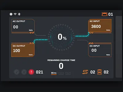 Power display UI design ui ux