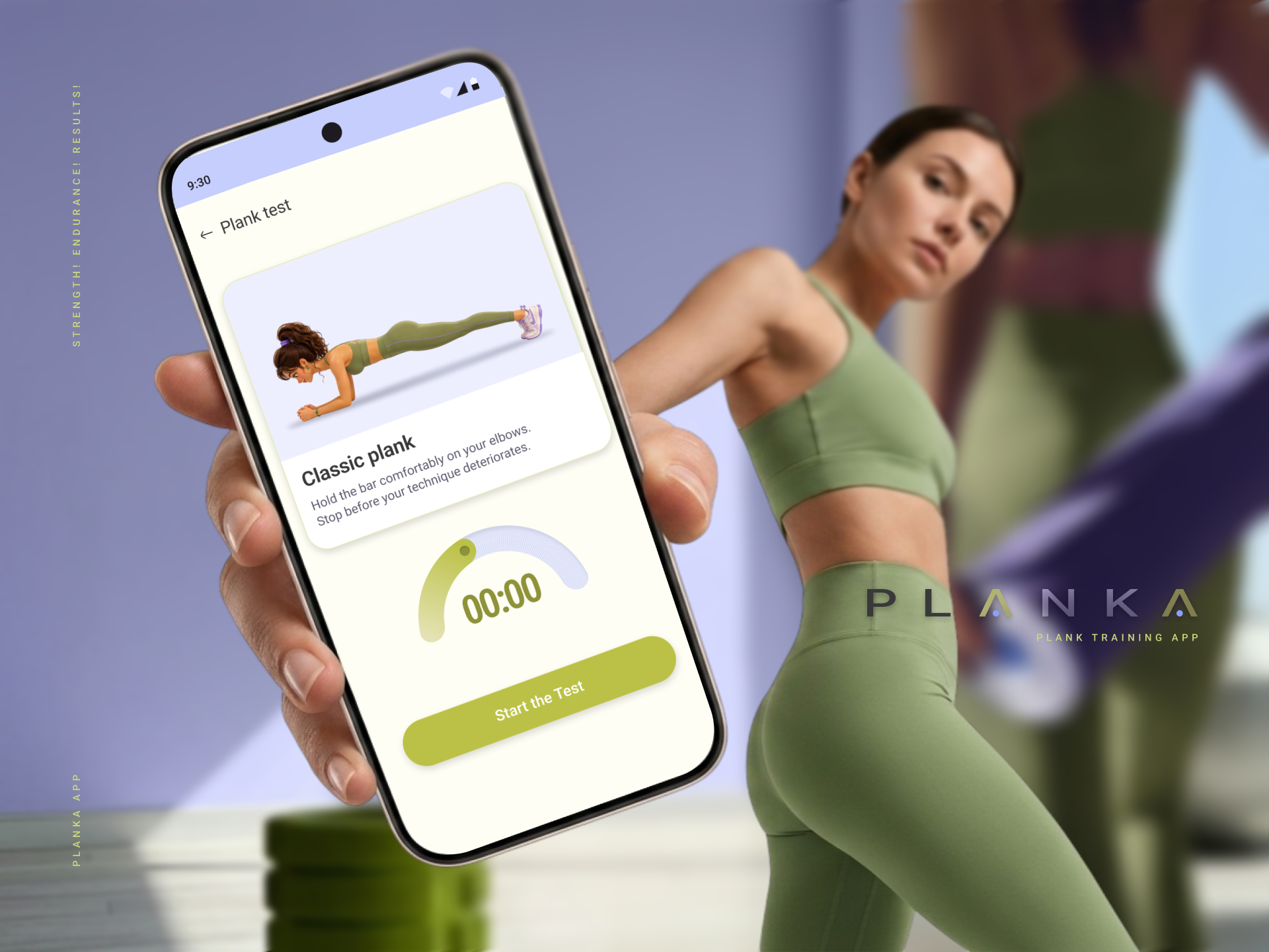 Planka — Plank Training App | Fitness UI/UX Design android app animation app design branding character illustration fitness app graphic design gym app health app illustration logo mobile ui motion graphics onboarding design ui ui ux web design wellness app workout tracker