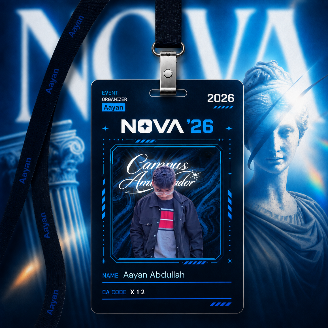 Nova '26 event event poster example nova 26
