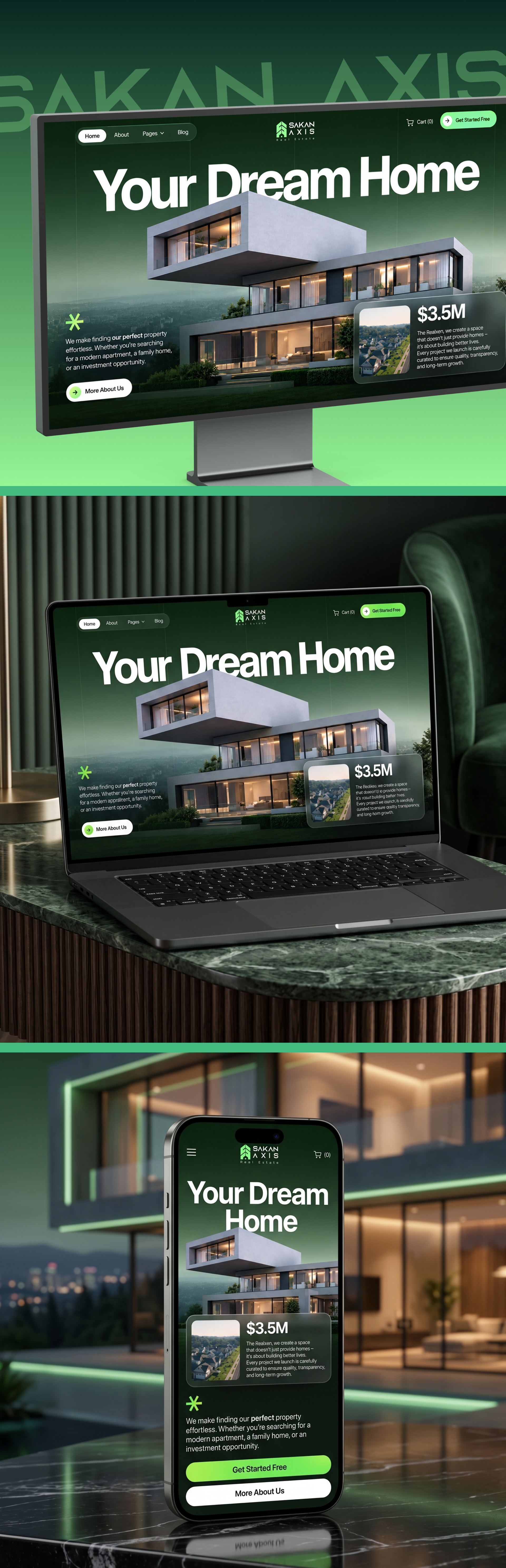 Sakan Axis – Real Estate Website UI Design logoinus propertywebsite realestateui realestatewebsite responsivedesign uiuxdesign webdesign
