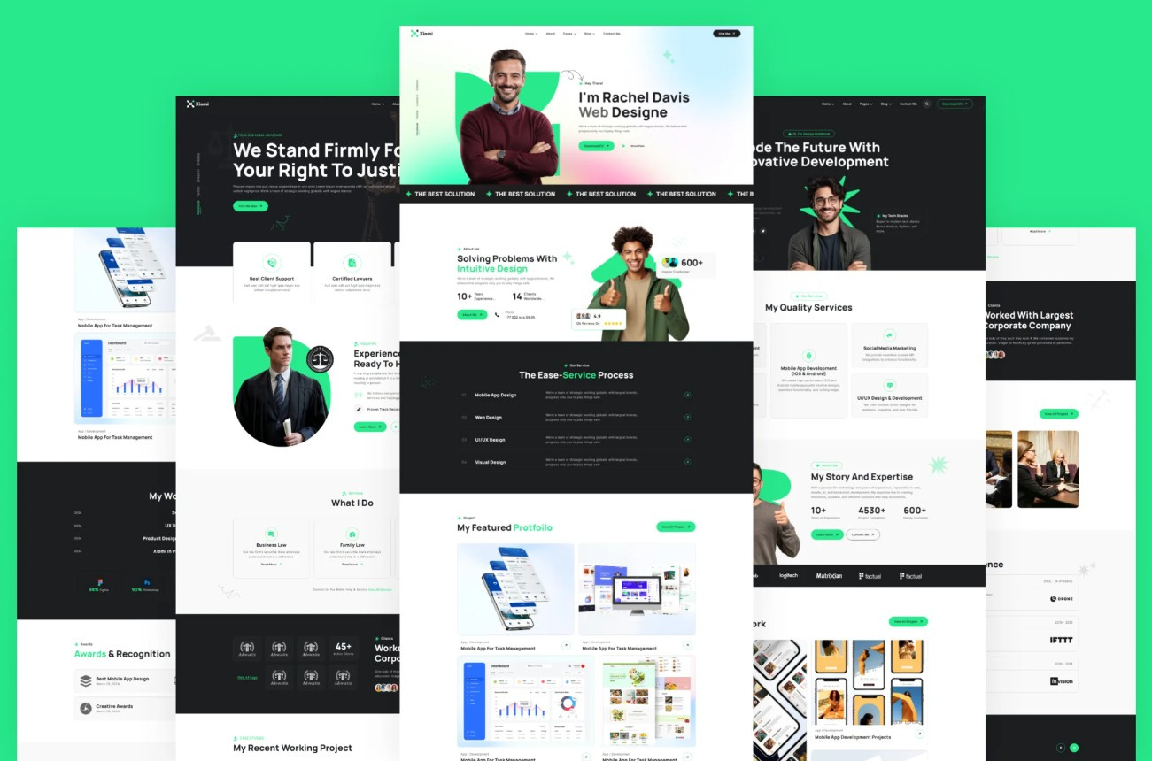Personal Portfolio HTML Design 3d animation branding design graphic design illustration logo motion graphics ui