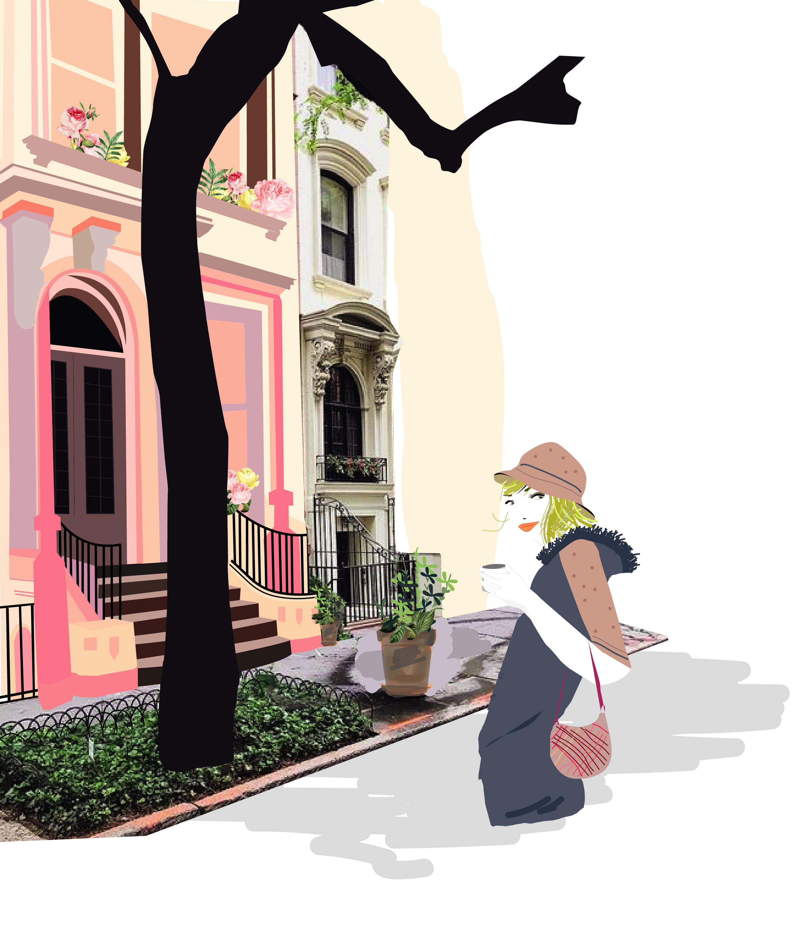 LONDON CITY STORIES | Illustration art calle cofee design graphic design illustration inglaterra london mujer paseo vector viaje