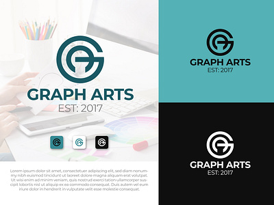 Graph Arts Logo Design app brand identity brand logo branding design design logo designer flat graphic design graphics artist graphics logo illustration logo logo design minimalist modern typography ux vector wordmark