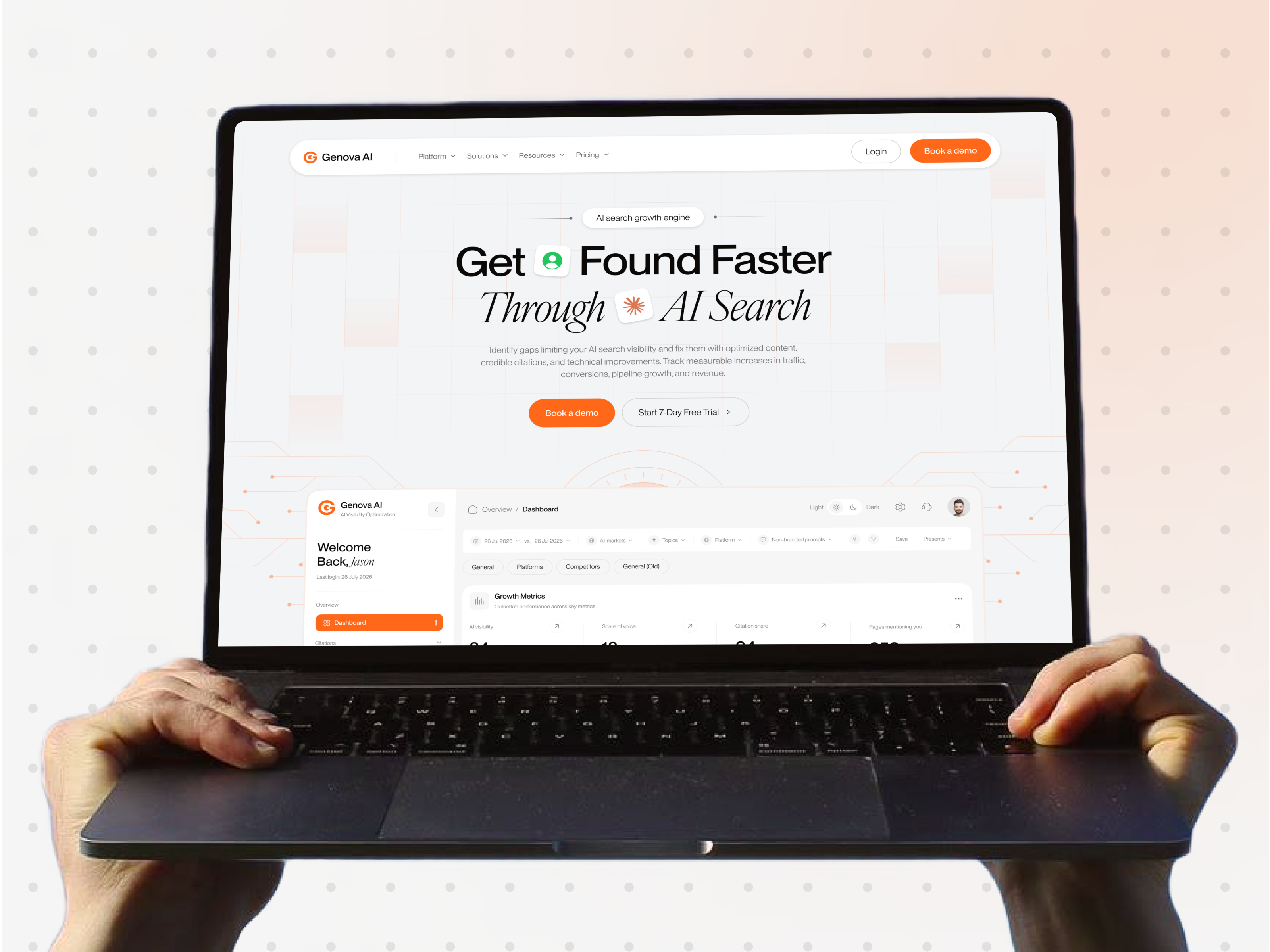 AI Search Visibility Platform | AI SEO SaaS Website UI ai analytics ai marketing ai search ai search optimization ai seo ai visibility analytics dashboard competitor analysis dashboard ui digital marketing landing page saas saas dashboard saas platform search analytics seo seo analytics web design web ui website design