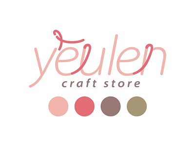 Yêu Len Craftstore_Brand concept brand identity branding color design graphic design handicraft logo ui wool