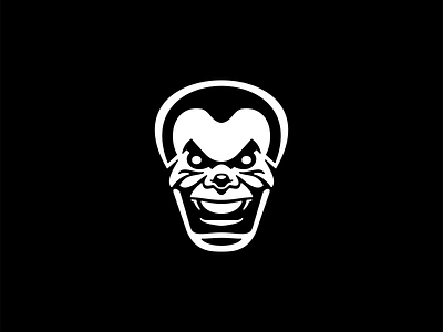 Evil Clown Logo branding character circus clown creepy design evil face horror icon identity illustration joker logo mark mascot nightmare smile symbol vector