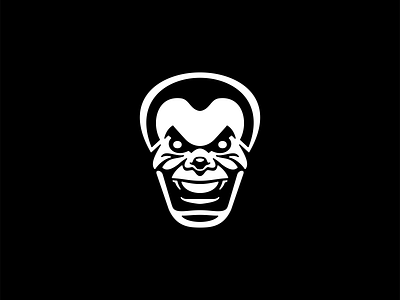Evil Clown Logo branding character circus clown creepy design evil face horror icon identity illustration joker logo mark mascot nightmare smile symbol vector