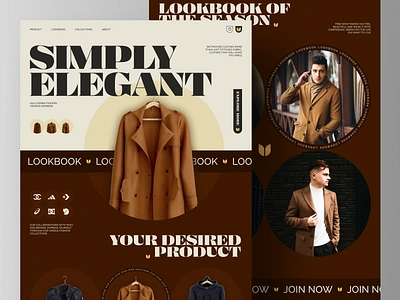 Hemd - Fashion Shop Landing Page Website apparel clothes clothing design e commerce elegant fashion fashion store home page landing page merch online shop shop style ui ux web web design website website design