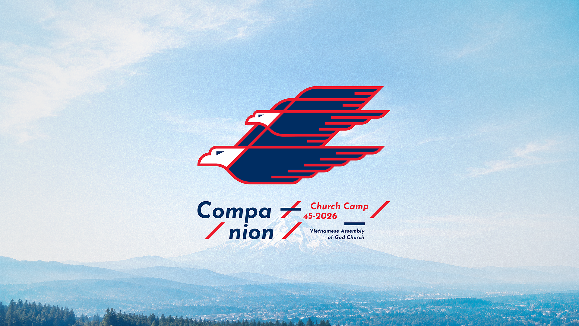 Summer Camp 2026 of Vietnamese Assembly of God Church 2026 blue bonding camp christian church companion design eagle ldk ledangkhoa logo moving oregon portland red relationship white