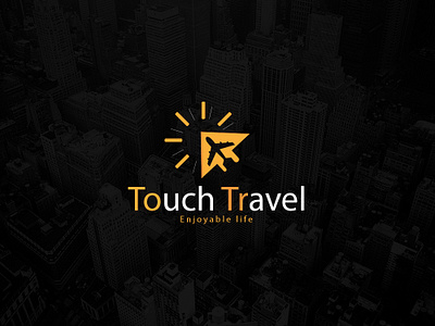 Touch Travel Logo agency airplane brand design brand identity branddesign branding brandinglogo brandmark design graphic design graphic designer illustration logo logo design logo idea logofolio logotype tourist travel travel agency