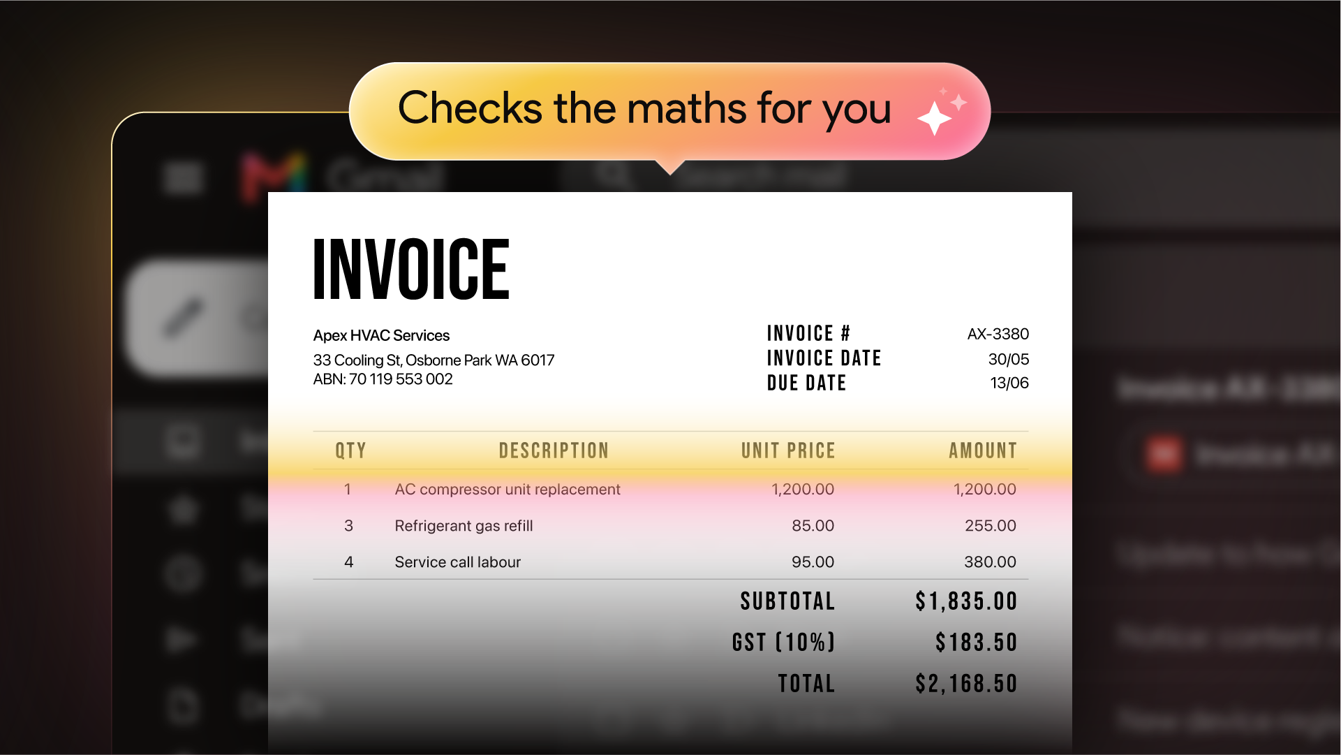 ANDARY - AI powered invoice checker ai animation app demo explainer video kinetic typography launch video motion design motion graphics saas ui animation video editing video production