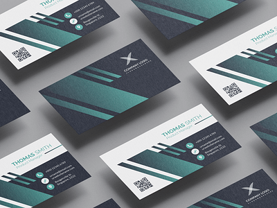 Business Card Design branding business business card clean companny corporate minimal modern name card template visual identity