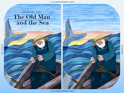illustration | The old man and the sea character design illustration