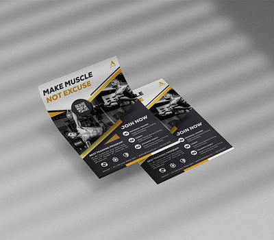 Poster Design ads advertising brochure clean fitness flyer graphic design gym layout design marketing modern poster simple social media