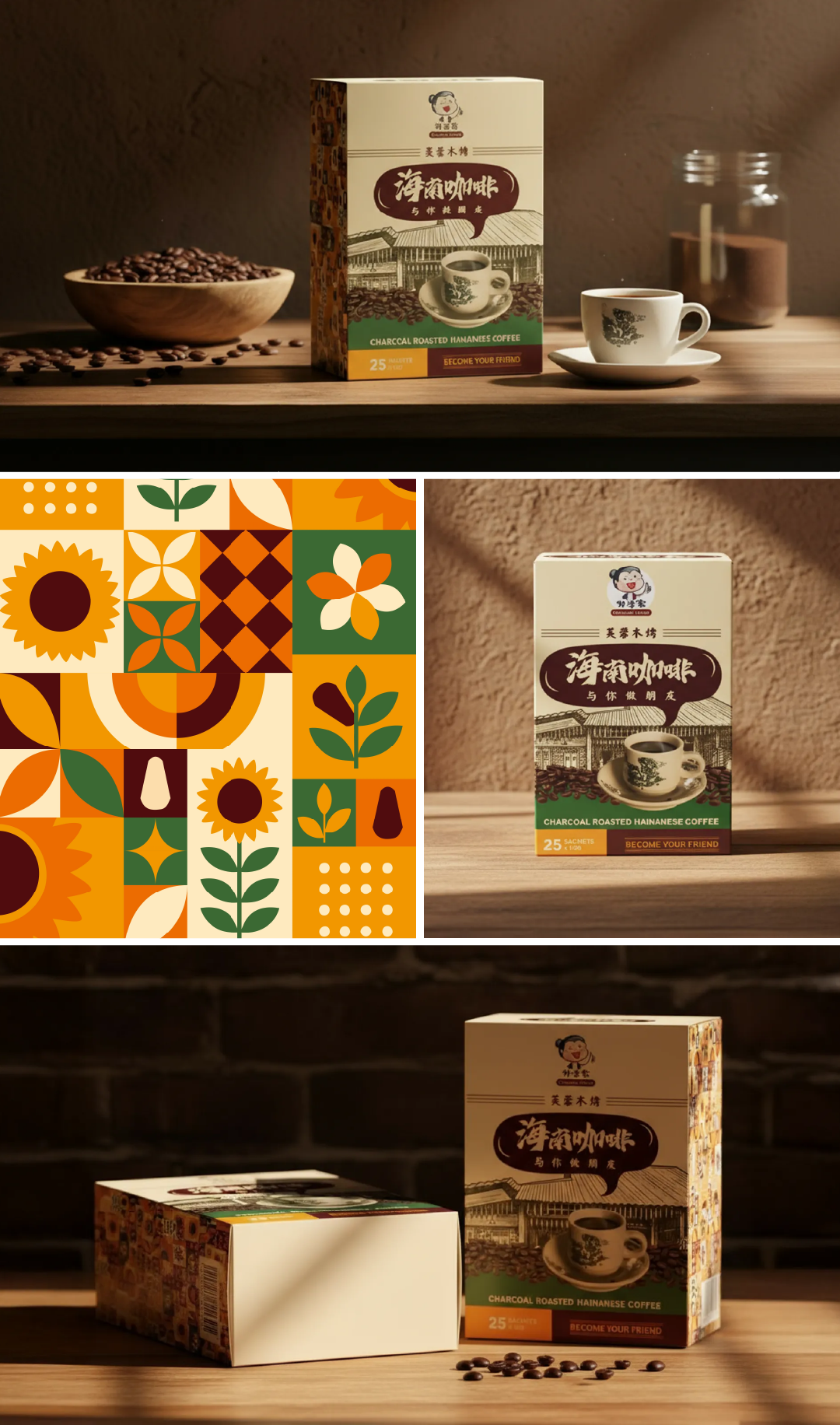Grandma House - Packaging Design for Malaysia’s Hainanese Coffee branding graphic design packaging design