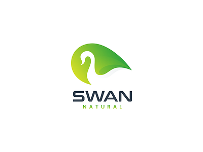 SWAN NATURAL logo concept brand branding design graphic design illustration logo motion graphics natural swan ui ux vector