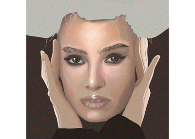 Fashion girl graphic design illustration photoshop portrait woman