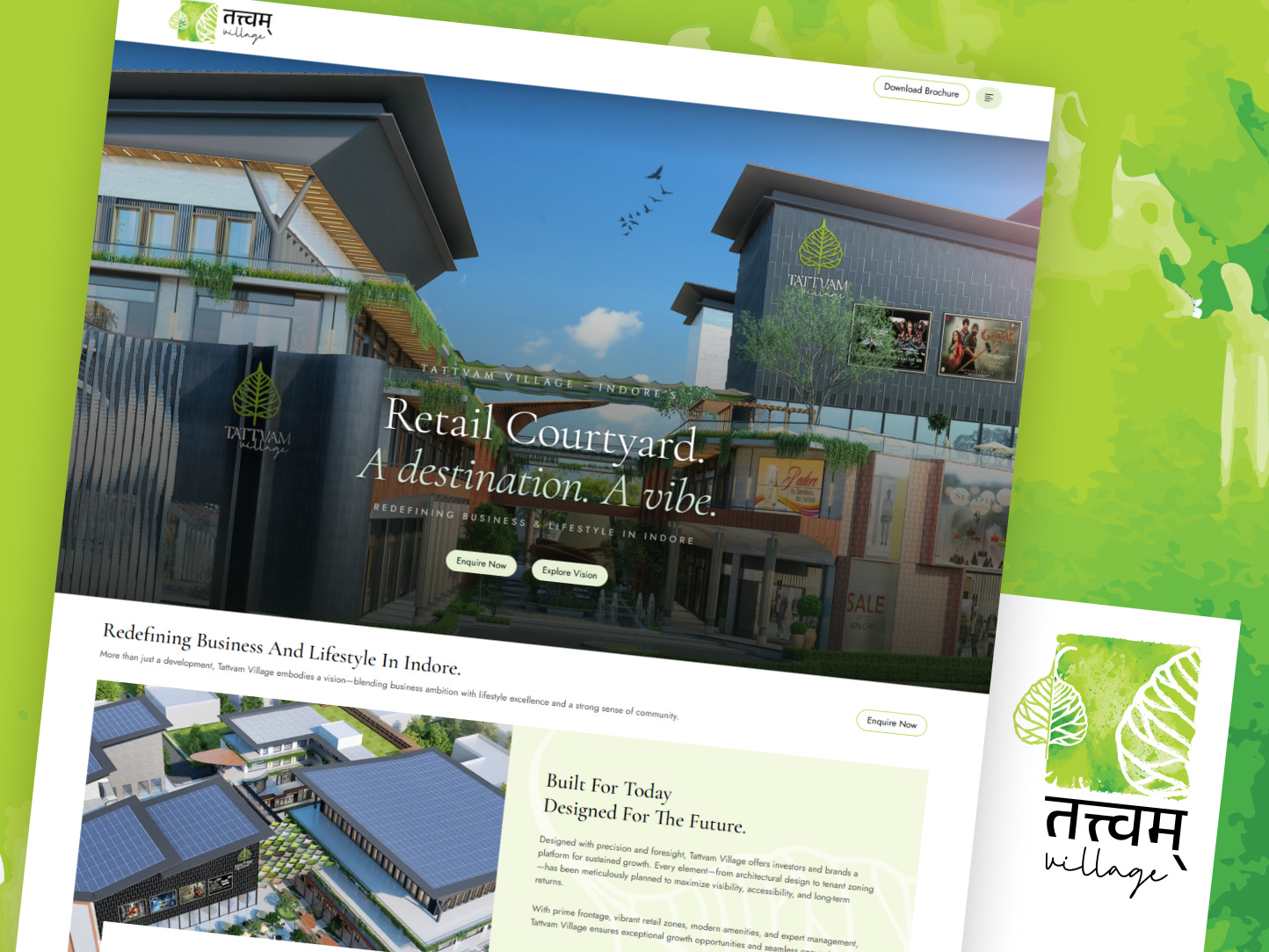 Commercial Real Estate & Retail Experience Website architecture commercial real estate digital product design investment platform landing page lifestyle brand real estate responsive design retail experience ui ux design website design