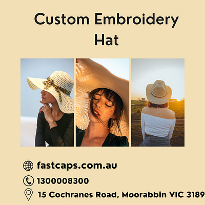 Buy Custom Embroidery Hat Online In Australia