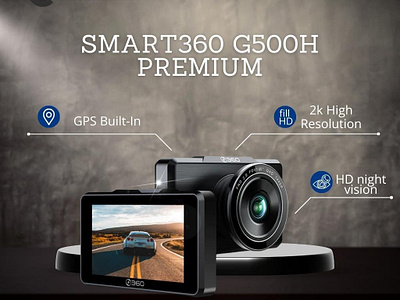 Smart 360 G500H Premium 70mai best dash cam for car car with camera dash cam dash camera dashcameras.in smart 360 thinkware