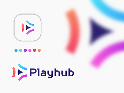 Playhub Logo Design app icon brand brand identity brand ogo brandidentity branding design gradient gradient logo illustration logo logo branding logo design logo inspiration logodesign minimal logo modern logo play logo vector