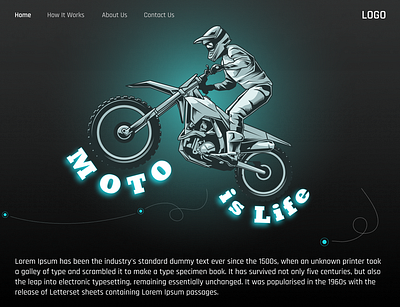 MOTO IS LIFE branding figma graphic design web design