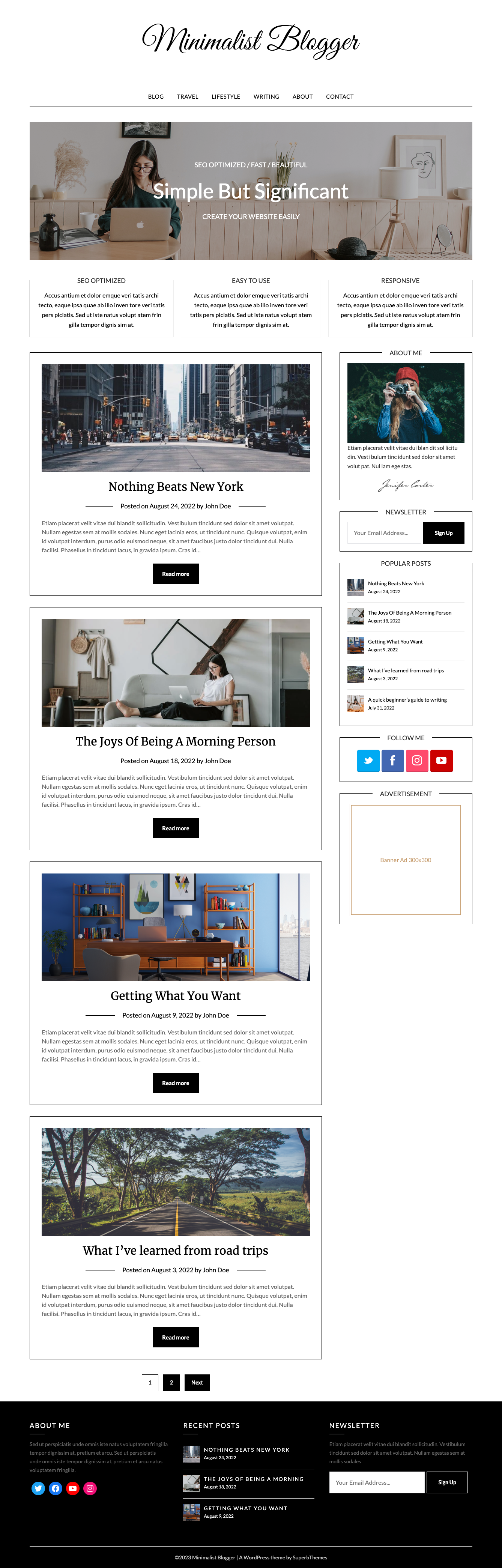 Superb WordPress Themes | Dribbble