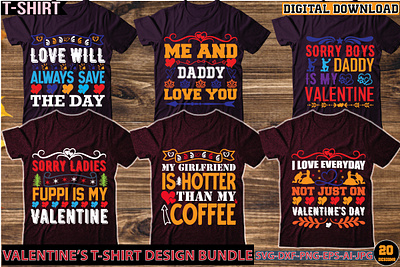 Valentine t-shirt design bundle valentine t shirt design bundle
