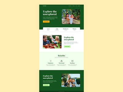 Landing page - Wholesome branding design modern ui ux webdesign