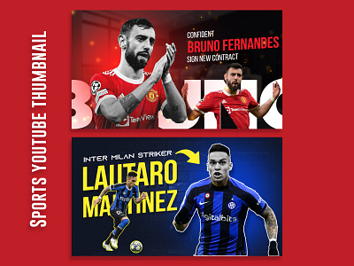 Sports Youtube Thumbnail Design branding football thumbnail graphic design poster poster design social media post sport poster sports sports thumbnail thumbnaii thumbnail typography web banner web templates youtube youtube display image youtube thumbnail