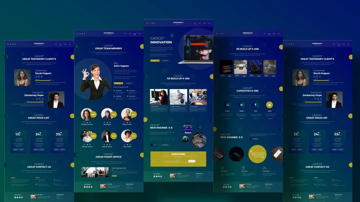 Supernova | PSD Web Design 3d animation branding design graphic design illustration logo motion graphics ui uiux vector